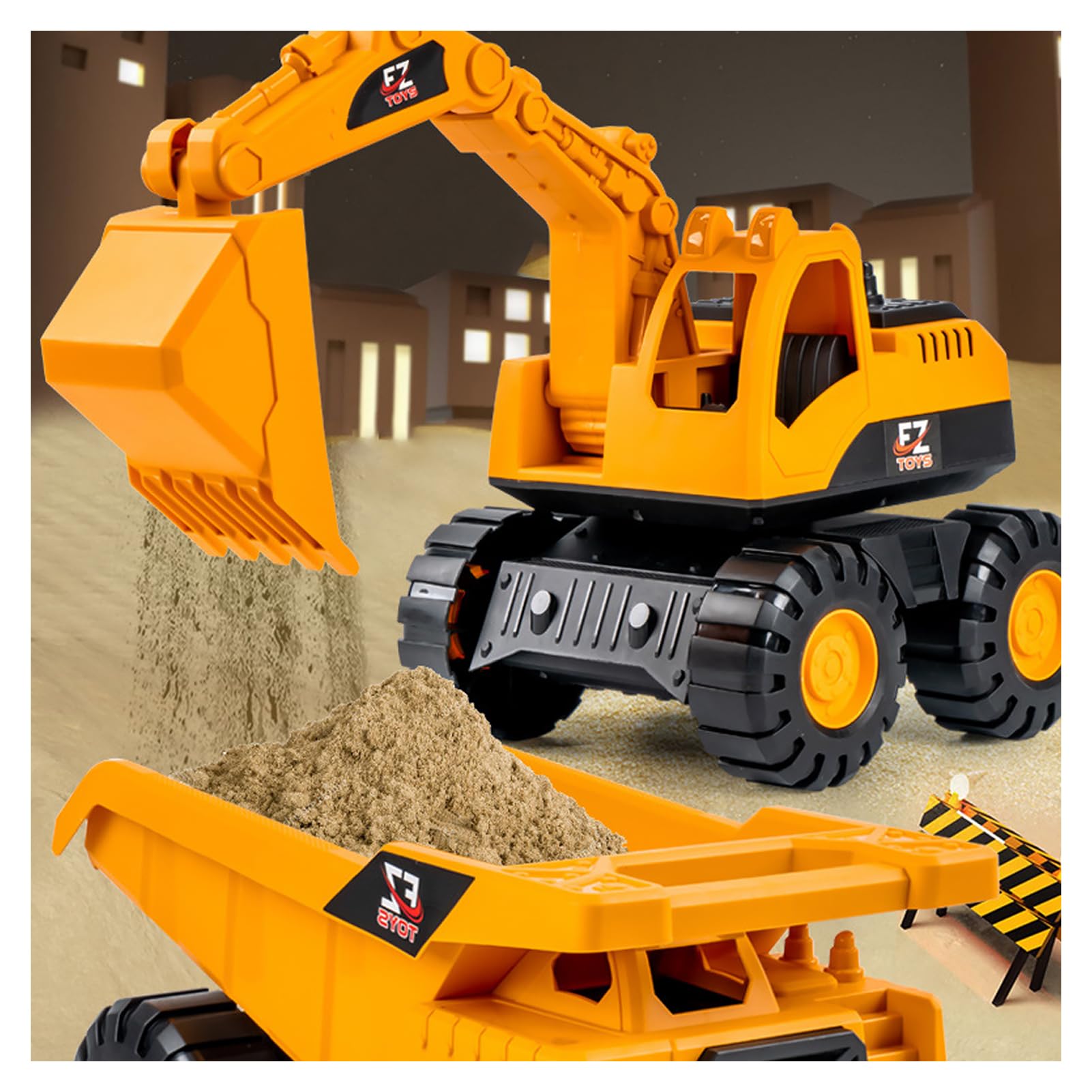 Amazon.co.jp: 3台セット 建設車両 ショベルカー おもちゃ 工事/建設